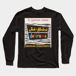 Jack + Marion’s delirama - Coolidge Corner, Brookline, MA Matchbook Scan Long Sleeve T-Shirt